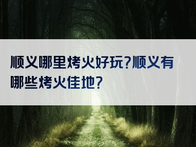 顺义哪里烤火好玩？顺义有哪些烤火佳地？