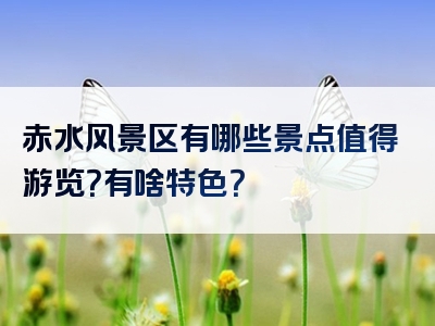 赤水风景区有哪些景点值得游览？有啥特色？