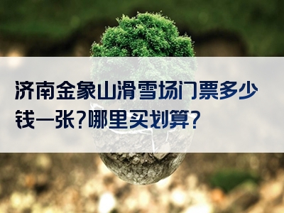 济南金象山滑雪场门票多少钱一张？哪里买划算？