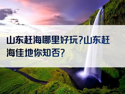 山东赶海哪里好玩？山东赶海佳地你知否？