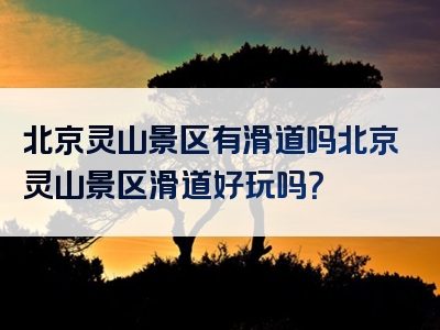 北京灵山景区有滑道吗北京灵山景区滑道好玩吗？