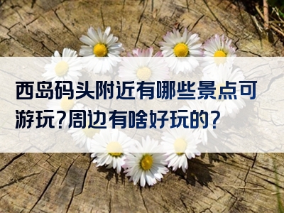 西岛码头附近有哪些景点可游玩？周边有啥好玩的？