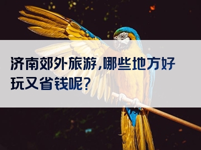 济南郊外旅游，哪些地方好玩又省钱呢？