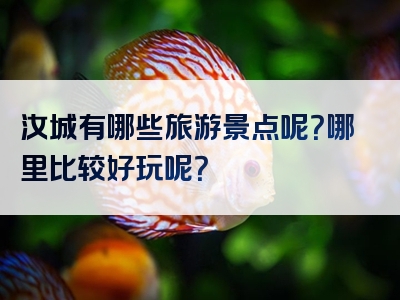 汝城有哪些旅游景点呢？哪里比较好玩呢？