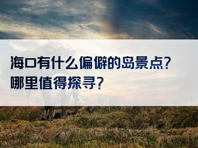 海口有什么偏僻的岛景点？哪里值得探寻？