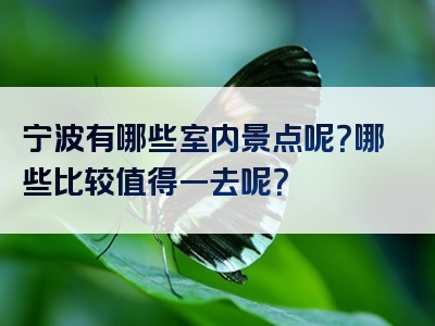 宁波有哪些室内景点呢？哪些比较值得一去呢？