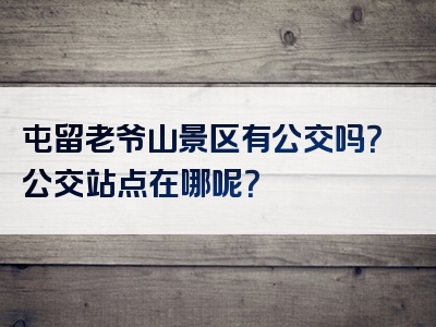 屯留老爷山景区有公交吗？公交站点在哪呢？