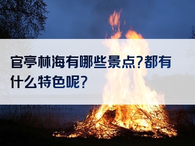 官亭林海有哪些景点？都有什么特色呢？