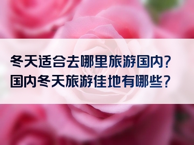 冬天适合去哪里旅游国内？国内冬天旅游佳地有哪些？