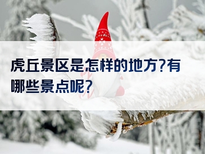 虎丘景区是怎样的地方？有哪些景点呢？