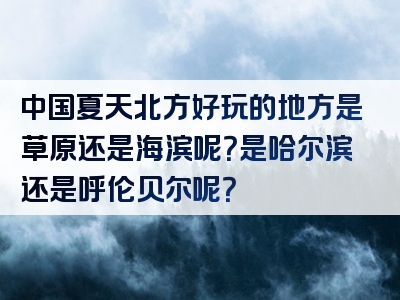 中国夏天北方好玩的地方是草原还是海滨呢？是哈尔滨还是呼伦贝尔呢？