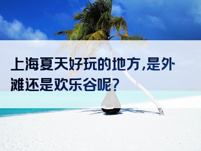 上海夏天好玩的地方，是外滩还是欢乐谷呢？