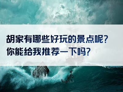 胡家有哪些好玩的景点呢？你能给我推荐一下吗？