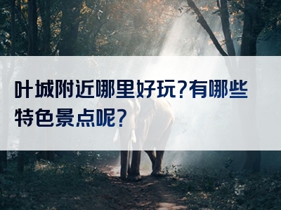 叶城附近哪里好玩？有哪些特色景点呢？