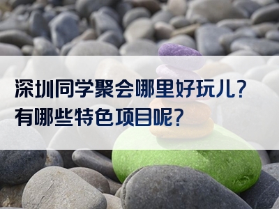 深圳同学聚会哪里好玩儿？有哪些特色项目呢？