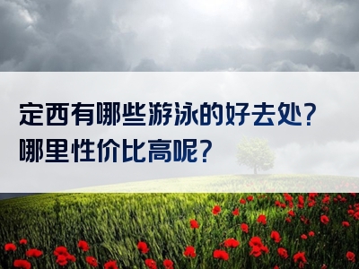 定西有哪些游泳的好去处？哪里性价比高呢？