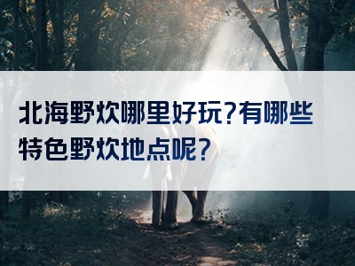 北海野炊哪里好玩？有哪些特色野炊地点呢？