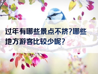 过年有哪些景点不挤？哪些地方游客比较少呢？