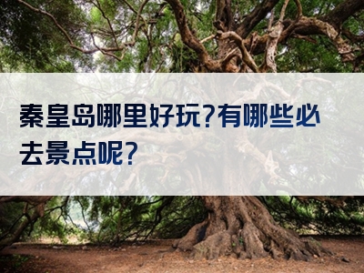 秦皇岛哪里好玩？有哪些必去景点呢？