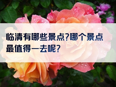 临清有哪些景点？哪个景点最值得一去呢？