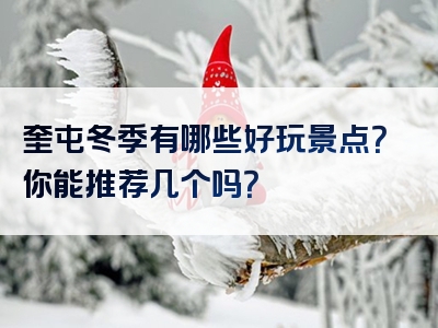 奎屯冬季有哪些好玩景点？你能推荐几个吗？