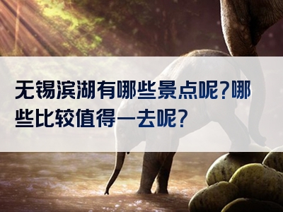 无锡滨湖有哪些景点呢？哪些比较值得一去呢？