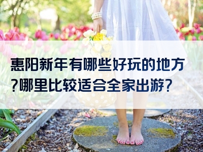 惠阳新年有哪些好玩的地方？哪里比较适合全家出游？