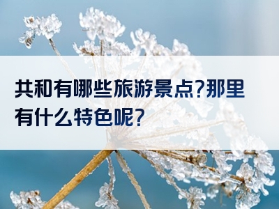 共和有哪些旅游景点？那里有什么特色呢？