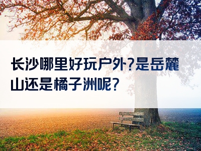 长沙哪里好玩户外？是岳麓山还是橘子洲呢？