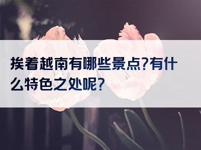 挨着越南有哪些景点？有什么特色之处呢？