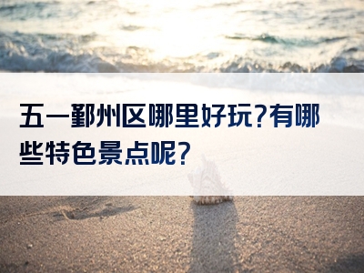 五一鄞州区哪里好玩？有哪些特色景点呢？