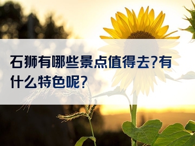 石狮有哪些景点值得去？有什么特色呢？