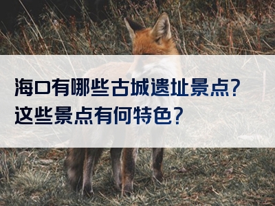 海口有哪些古城遗址景点？这些景点有何特色？