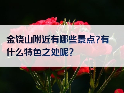 金饶山附近有哪些景点？有什么特色之处呢？