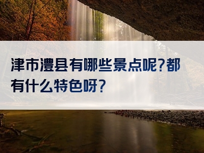 津市澧县有哪些景点呢？都有什么特色呀？