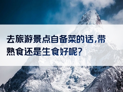 去旅游景点自备菜的话，带熟食还是生食好呢？