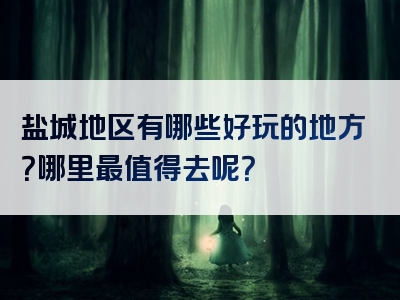 盐城地区有哪些好玩的地方？哪里最值得去呢？