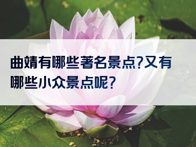 曲靖有哪些著名景点？又有哪些小众景点呢？