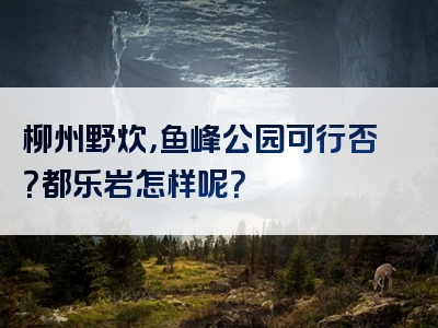 柳州野炊，鱼峰公园可行否？都乐岩怎样呢？