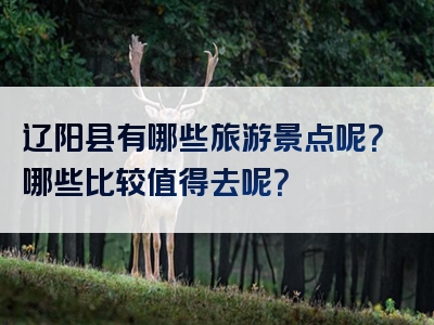 辽阳县有哪些旅游景点呢？哪些比较值得去呢？