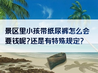 景区里小孩带纸尿裤怎么会要钱呢？还是有特殊规定？