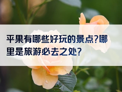 平果有哪些好玩的景点？哪里是旅游必去之处？