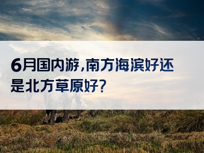 6月国内游，南方海滨好还是北方草原好？