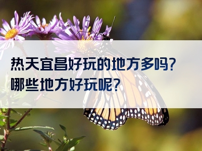 热天宜昌好玩的地方多吗？哪些地方好玩呢？