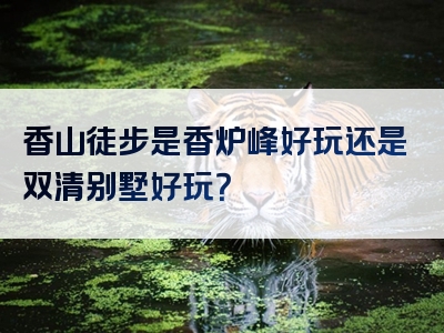 香山徒步是香炉峰好玩还是双清别墅好玩？