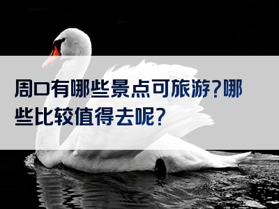 周口有哪些景点可旅游？哪些比较值得去呢？