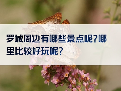 罗城周边有哪些景点呢？哪里比较好玩呢？