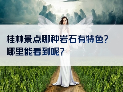 桂林景点哪种岩石有特色？哪里能看到呢？