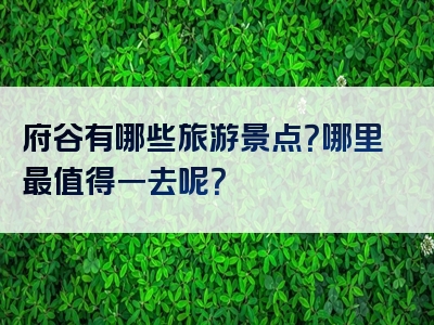 府谷有哪些旅游景点？哪里最值得一去呢？