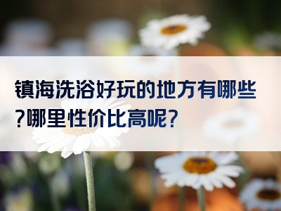 镇海洗浴好玩的地方有哪些？哪里性价比高呢？